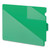 End Tab Poly Out Guides, Two-Pocket Style, 1/3-Cut End Tab, Out, 8.5 x 11, Green, 50/Box [SKU: SMD61962]
