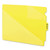 End Tab Poly Out Guides, Two-Pocket Style, 1/3-Cut End Tab, Out, 8.5 x 11, Yellow, 50/Box [SKU: SMD61966]