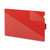 End Tab Poly Out Guides, Two-Pocket Style, 1/3-Cut End Tab, Out, 8.5 x 14, Red, 50/Box [SKU: SMD61970]
