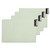 100% Recycled End Tab Pressboard Guides with Metal Tabs, 1/3-Cut End Tab, Blank, 8.5 x 14, Green, 50/Box [SKU: SMD63235]