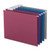 Colored Hanging File Folders with 1/5 Cut Tabs, Letter Size, 1/5-Cut Tabs, Assorted Jewel Tone Colors, 25/Box [SKU: SMD64056]