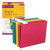 Colored Hanging File Folders with 1/5 Cut Tabs, Letter Size, 1/5-Cut Tabs, Assorted Bright Colors, 25/Box [SKU: SMD64059]