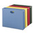 Hanging Pockets with Full-Height Gusset, 1 Section, 3.5" Capacity, Letter Size, Assorted Colors, 4/Pack [SKU: SMD64290]