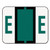 A-Z Color-Coded End Tab Filing Labels, E, 1 x 1.25, White, 500/Roll [SKU: SMD67075]