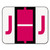 A-Z Color-Coded End Tab Filing Labels, J, 1 x 1.25, White, 500/Roll [SKU: SMD67080]