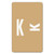 AlphaZ Color-Coded Second Letter Alphabetical Labels, K, 1 x 1.63, Light Brown, 10/Sheet, 10 Sheets/Pack [SKU: SMD67181]