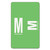 AlphaZ Color-Coded Second Letter Alphabetical Labels, M, 1 x 1.63, Light Green, 10/Sheet, 10 Sheets/Pack [SKU: SMD67183]