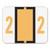 Numerical End Tab File Folder Labels, 2, 1 x 1.25, White, 500/Roll [SKU: SMD67372]