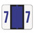 Numerical End Tab File Folder Labels, 7, 1 x 1.25, White, 500/Roll [SKU: SMD67377]