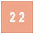 Numerical End Tab File Folder Labels, 2, 1.5 x 1.5, Pink, 250/Roll [SKU: SMD67422]
