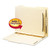 Self-Adhesive Folder Dividers with Twin-Prong Fasteners for Top/End Tab Folders, 1 Fastener, Letter Size, Manila, 25/Pack [SKU: SMD68025]