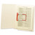 U-Clip Bonded Fasteners, 2" Capacity, 2.75" Center to Center, Red/White, 100/Box [SKU: SMD68260]