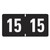 Yearly End Tab File Folder Labels, 15, 0.75 x 1.5, Black, 500/Roll [SKU: SMD68315]
