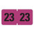 Yearly End Tab File Folder Labels, 23, 0.75 x 1.5, Purple, 500 Labels/Roll [SKU: SMD68323]