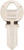 HY-KO 11010AM1 Key Blank, Brass, Nickel, For: American Cabinet, House Locks and Padlocks [SKU: ORG9928789]