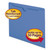 Colored File Jackets with Reinforced Double-Ply Tab, Straight Tab, Letter Size, Blue, 100/Box [SKU: SMD75502]