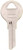 HY-KO 11010AP1 Key Blank, Brass, Nickel, For: Chicago Cabinet, House Locks and Padlocks [SKU: ORG6913115]