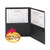 Poly Two-Pocket Folder with Snap Closure Security Pocket, 100-Sheet Capacity, 11 x 8.5, Black, 5/Pack [SKU: SMD87700]