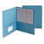 Two-Pocket Folder, Embossed Leather Grain Paper, 100-Sheet Capacity, 11 x 8.5, Blue, 25/Box [SKU: SMD87852]