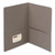 Two-Pocket Folder, Embossed Leather Grain Paper, Gray, 25/Box [SKU: SMD87856]