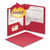 Lockit Two-Pocket Folder, Textured Paper, 100-Sheet Capacity, 11 x 8.5, Red, 25/Box [SKU: SMD87980]
