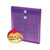 Poly String and Button Interoffice Envelopes, Open-End (Vertical), 9.75 x 11.63, Transparent Purple, 5/Pack [SKU: SMD89544]