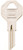 HY-KO 11010B2 Key Blank, Brass, Nickel, For: Briggs and Stratton Cabinet, House Locks and Padlocks [SKU: ORG1881937]