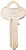 HY-KO 11010CO3 Key Blank, Brass, Nickel, For: Corbin Russwin Cabinet, House Locks and Padlocks [SKU: ORG3070976]