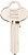 HY-KO 11010CO7 Key Blank, Brass, Nickel, For: Corbin Russwin Cabinet, House Locks and Padlocks [SKU: ORG9531369]