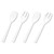 Table Set Plastic Serving Forks and Spoons, White, 24 Forks, 24 Spoons per Pack [SKU: TBLW95PK4]