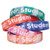 Two-Toned Star Student Wristbands, 5 Designs, 7.25" x 0.5", Assorted Colors, 10/Pack [SKU: TCR6572]