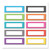 Chevron Labels Magnetic Accents, 10 Assorted Colors, 4.75" x 1.5", 20/Pack [SKU: TCR77204]