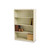Metal Bookcase, Four-Shelf, 34.5w x 13.5d x 52.5h, Putty [SKU: TNNB53PY]