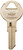 HY-KO 11010IL9 Key Blank, Brass, Nickel, For: Illinois Cabinet, House Locks and Padlocks [SKU: ORG3752292]