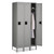 Single-Tier Locker with Legs, Three Lockers with Hat Shelves and Coat Rods, 36w x 18d x 78h, Medium Gray [SKU: TNNSTS1218723MG]