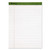 Earthwise by Ampad Recycled Writing Pad, Wide/Legal Rule, Politex Green Headband, 50 White 8.5 x 11.75 Sheets, Dozen [SKU: TOP20172]