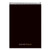Docket Gold Planner Pad, Project-Management Format, Medium/College Rule, Black Cover, 70 White 8.5 x 11.75 Sheets [SKU: TOP63753]