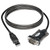 USB-A to Serial Adapter Cable, 5 ft, Black [SKU: TRPU209000R]