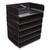 Side-Load Stackable Plastic Document Tray, 1 Section, Letter-Size, 12.63 x 9.72 x 3.01, Black, 6/Pack [SKU: TUD24380815]