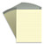 Notepads, Wide/Legal Rule, 50 Canary-Yellow 8.5 x 11.75 Sheets, 12/Pack [SKU: TUD24419922]