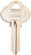 HY-KO 11010S1 Key Blank, Brass, Nickel, For: Sargent Cabinet, House Locks and Padlocks [SKU: ORG0170803]