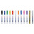 Permanent Marker, Fine Bullet Tip, Assorted Colors, 12/Set [SKU: UBC63721]