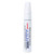 Permanent Marker, Broad Chisel Tip, White [SKU: UBC63743]