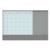 3N1 Magnetic Glass Dry Erase Combo Board, 24 x 18, Month View, White Surface and Frame [SKU: UBR3196U0001]