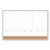 4N1 Magnetic Dry Erase Combo Board, 36 x 24, White/Natural [SKU: UBR3891U0001]
