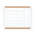 PINIT Magnetic Dry Erase Calendar with Plastic Frame, 20 x 16, White Surface and Frame [SKU: UBR437U0001]