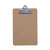 Hardboard Clipboard, 0.75" Clip Capacity, Holds 5 x 8 Sheets, Brown, 3/Pack [SKU: UNV05610VP]