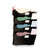Grande Central Filing System, 4 Sections, Legal/Letter Size, Wall Mount, 16.63" x 4.75" x 27.5", Black, 4/Pack [SKU: UNV08137]
