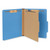 Bright Colored Pressboard Classification Folders, 2" Expansion, 1 Divider, 4 Fasteners, Letter Size, Cobalt Blue, 10/Box [SKU: UNV10201]