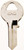 HY-KO 11010VR5 Key Blank, Brass, Nickel, For: Viro Cabinet, House Locks and Padlocks [SKU: ORG1119908]